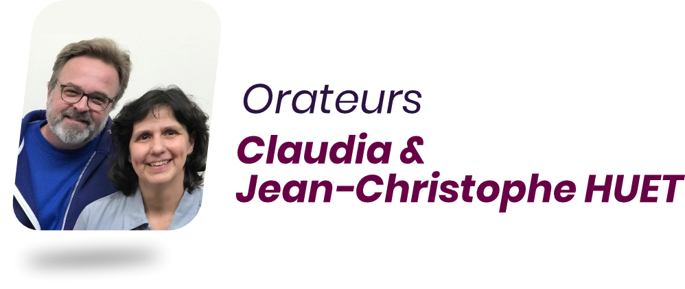 ECI 2026 4 Photo des orateurs Claudia et Jean-Christophe HUET